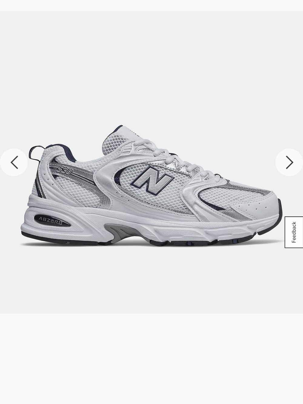 New Balance unisex  530 Running Shoe - White & Gray